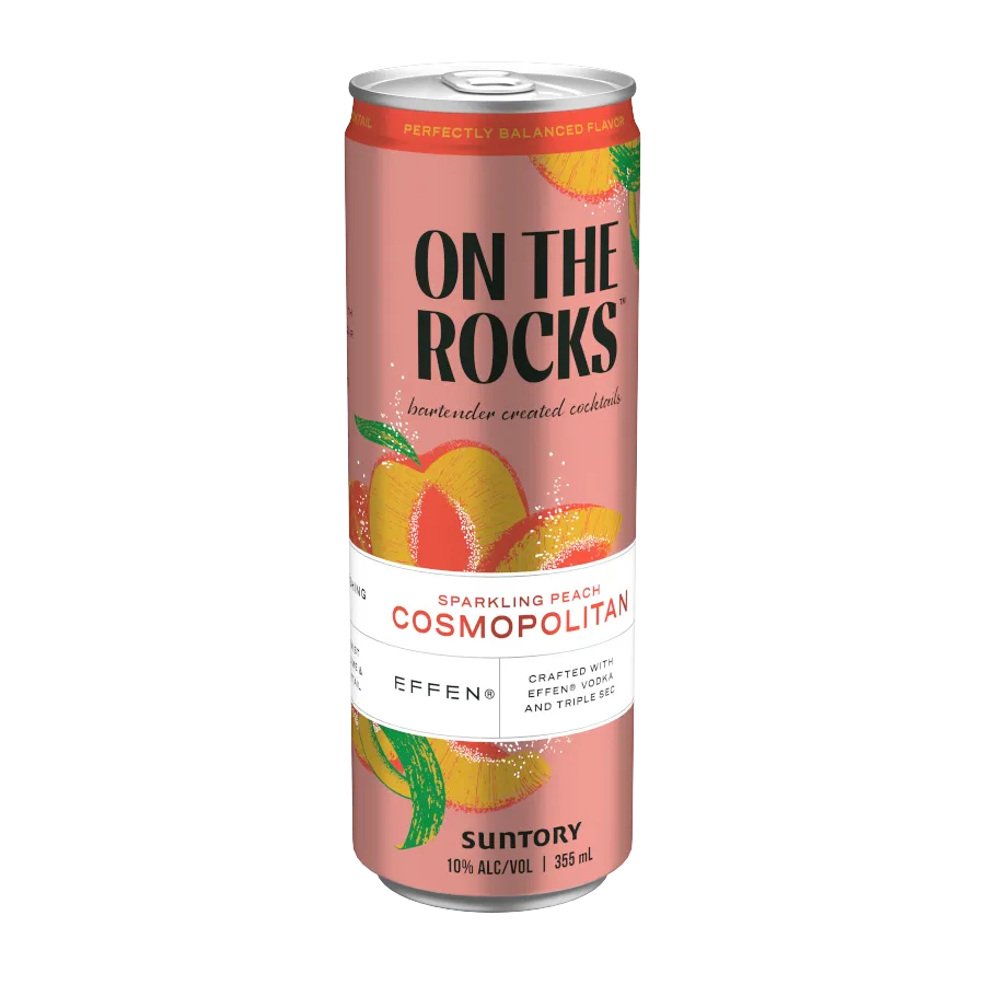 Sparkling Peach Cosmopolitan Ready to Drinks | On The Rocks